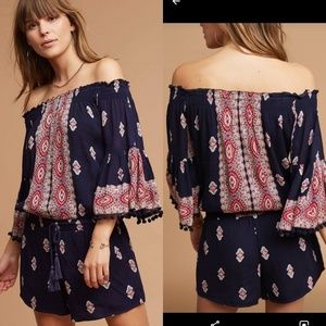 Anthropologie Lilka Vada Paisley Romper